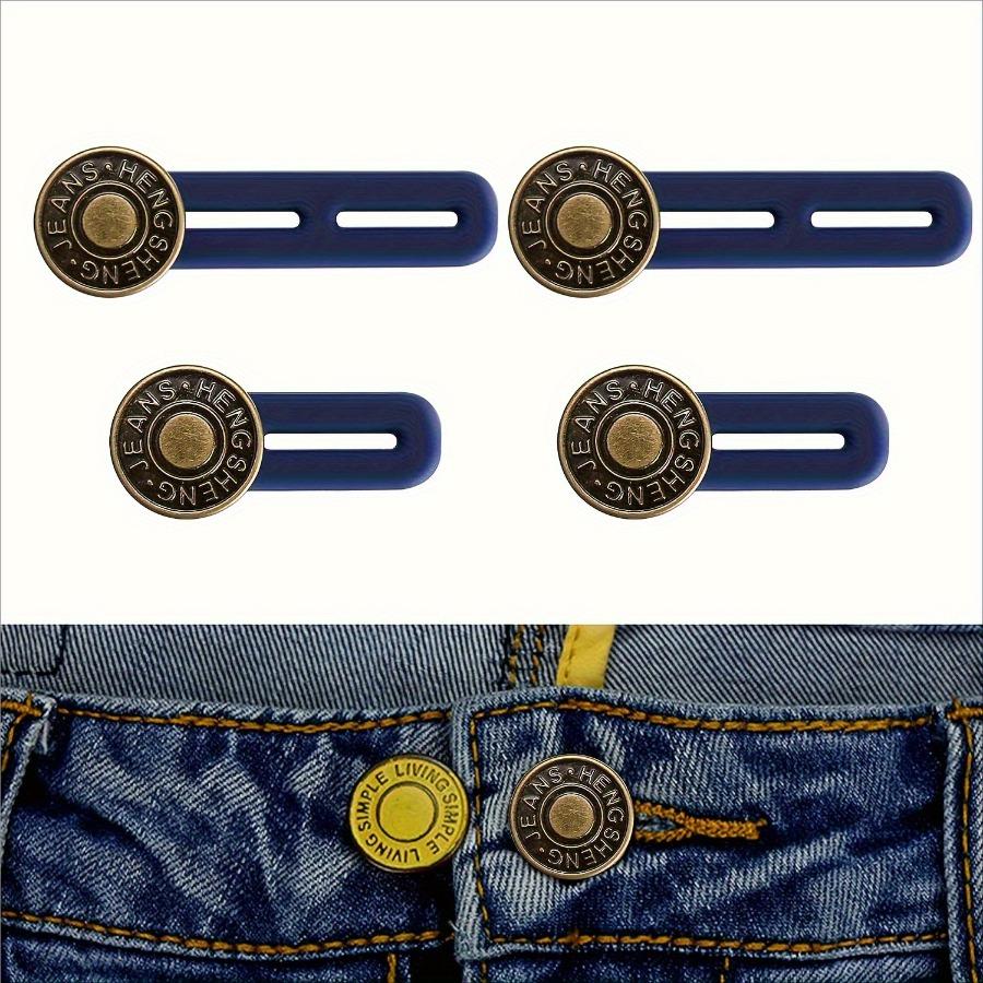 4-piece adjustable denim waist extender, seamless denim buckle extender, with metal silicone clip for perfect fit
4-piece adjustable denim waist extender, seamless denim buckle extender, with metal silicone clip for perfect fit