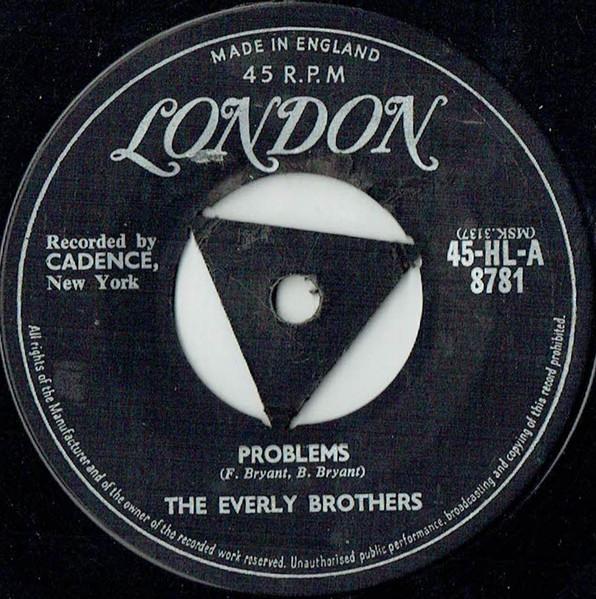 7inch Record EVERLY BROTHERS - Problems 45HLA8781 London Records 1958 UK Pop Used
7inch Record EVERLY BROTHERS - Problems 45HLA8781 London Records 1958 UK Pop Used