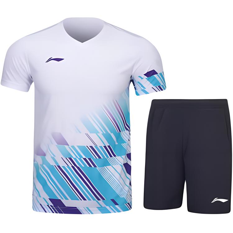 Li Ning Бадминтон Серия Футболка с V-образным вырезом и коротким рукавом и эластичные шорты средней посадки Повседневный спортивный комплект Мужской спортивный комплект AATU052-2 S
Li Ning Бадминтон Серия Футболка с V-образным вырезом и коротким рукавом и эластичные шорты средней посадки Повседневный спортивный комплект Мужской спортивный комплект AATU052-2 S
