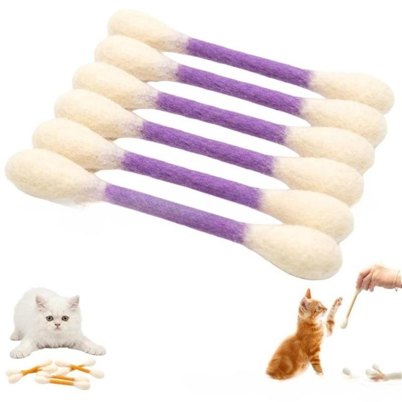6PCS Creative Felt Cotton Swabs Cat Toys Soft Lightweight Giant Swabs Cat Toy Teething Chew Dental Kitten Toy Cat Lovers
6PCS Creative Felt Cotton Swabs Cat Toys Soft Lightweight Giant Swabs Cat Toy Teething Chew Dental Kitten Toy Cat Lovers