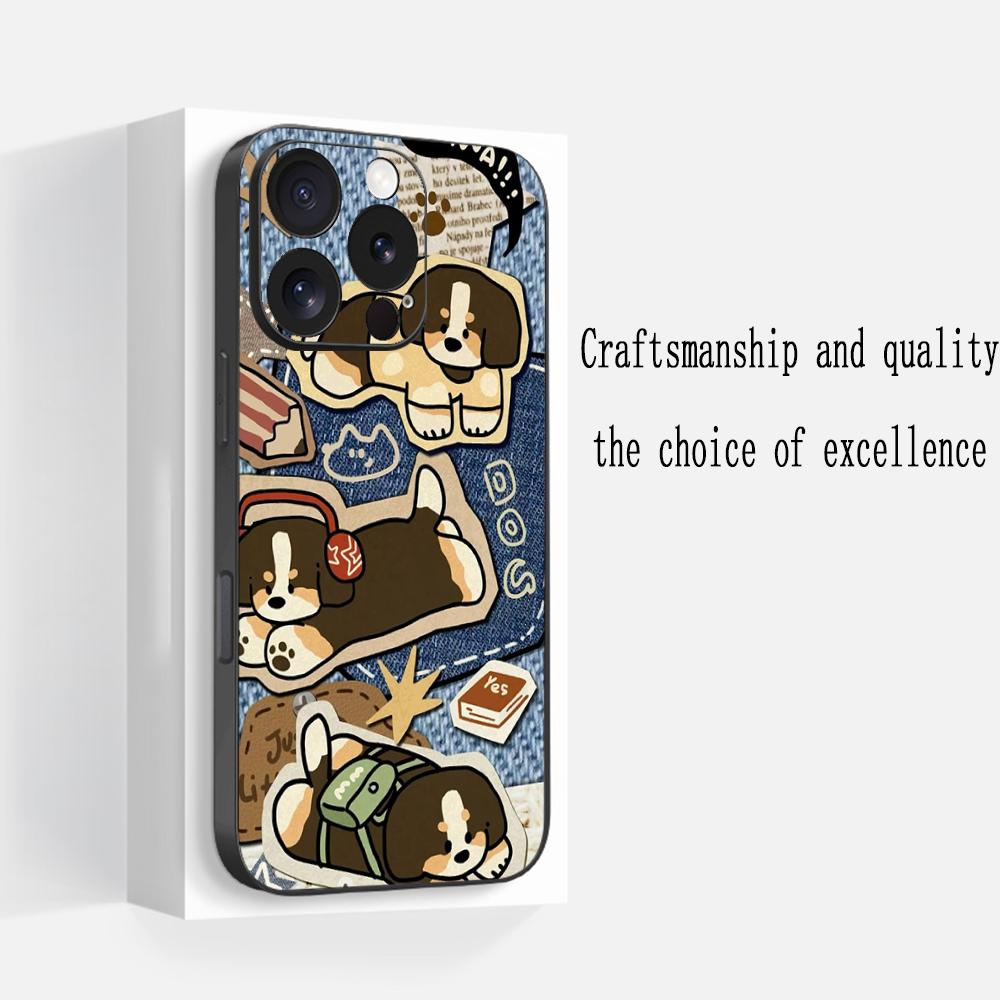 Cute Animal dog pattern lovely design Phone Case For iPhone 17 16 e 15 14 13 12 Plus Mini Pro Max Soft black Shockproof Cover iPhone 16
Cute Animal dog pattern lovely design Phone Case For iPhone 17 16 e 15 14 13 12 Plus Mini Pro Max Soft black Shockproof Cover iPhone 16