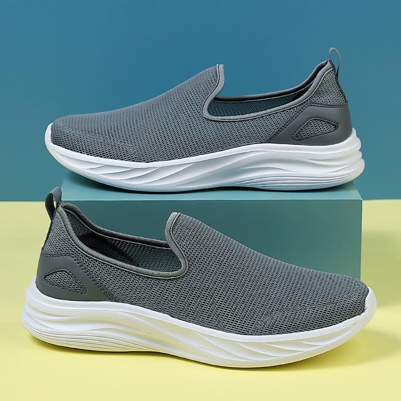 Men s shoes spring and autumn one-pedal black mesh shoes fly-woven mesh sports running shoes casual soft-soled versatile trendy shoes 46 темно-сірий
Men s shoes spring and autumn one-pedal black mesh shoes fly-woven mesh sports running shoes casual soft-soled versatile trendy shoes 46 темно-сірий