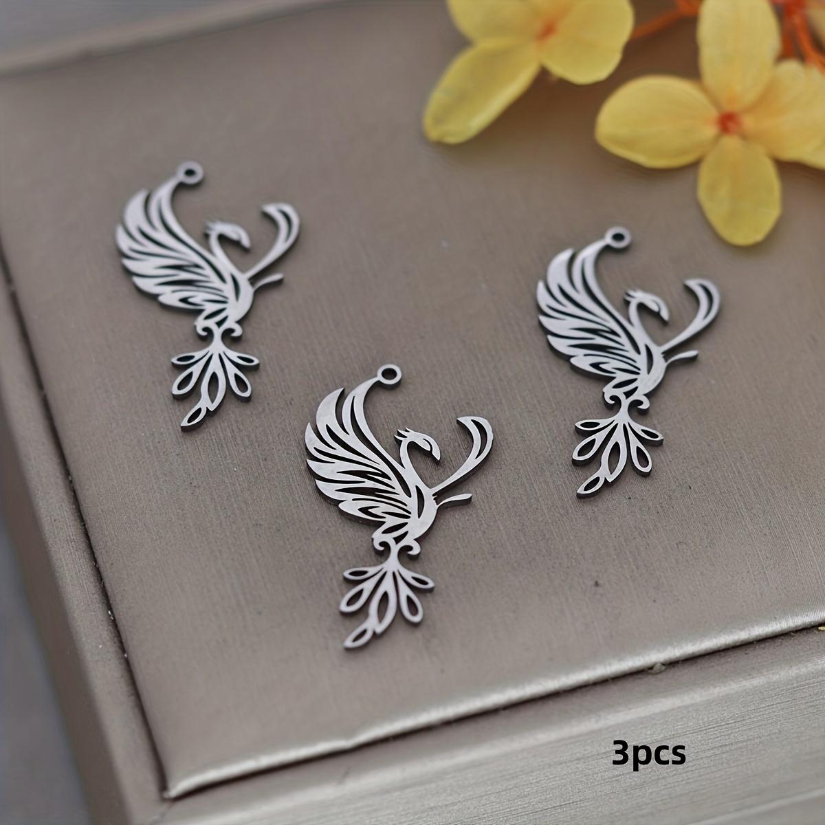 3 pieces of Chengxun Stainless Steel Phoenix and Hummingbird Charm - Complex Firebird Pendant for DIY Jewelry Making, Necklace E 3XL серебряный
3 pieces of Chengxun Stainless Steel Phoenix and Hummingbird Charm - Complex Firebird Pendant for DIY Jewelry Making, Necklace E 3XL серебряный