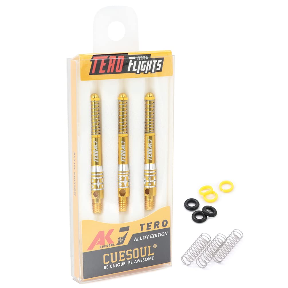 CUESOUL TERO System AK7 Telescopic Aluminum Dart Set of 3 Built-in Shaft, - E39.9mm (CS-AK7L-4E40)
CUESOUL TERO System AK7 Telescopic Aluminum Dart Set of 3 Built-in Shaft, - E39.9mm (CS-AK7L-4E40)