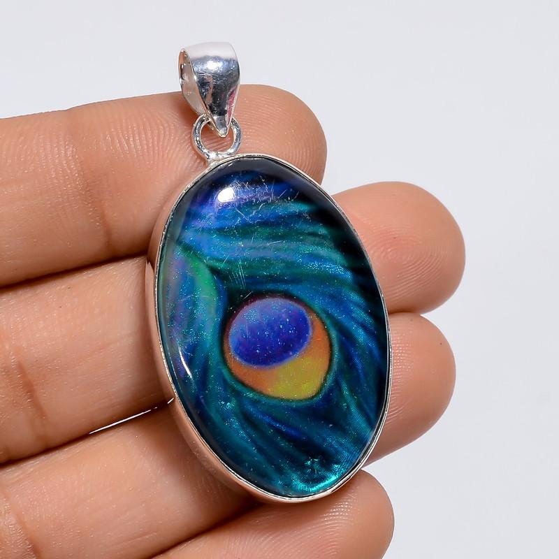Marvellous Top Grade Qualite 100% Natural Dichroic Glass Oval Shape Ethnic Style Handmade Jewelry 925 Steling Silver Pendant 1.7 WSJ-5042 1.7
Marvellous Top Grade Qualite 100% Natural Dichroic Glass Oval Shape Ethnic Style Handmade Jewelry 925 Steling Silver Pendant 1.7 WSJ-5042 1.7