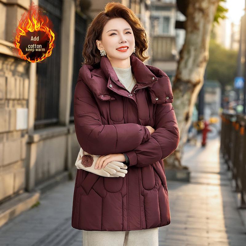 2025 New Hooded Cotton Jacket for Middle-Aged Women: Autumn-Winter Mid-Length Down Coat 3XL (120-135 lbs)
2025 New Hooded Cotton Jacket for Middle-Aged Women: Autumn-Winter Mid-Length Down Coat 3XL (120-135 lbs)