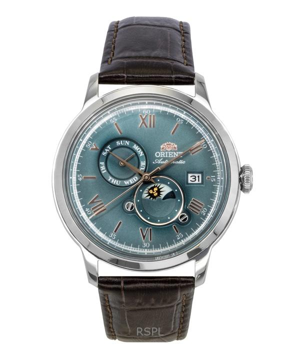 Orient Classic Sun and Moon Шкіряний Ремінець Зелений Циферблат Автоматичний RA-AK0805E Чоловічий Годинник зелений
Orient Classic Sun and Moon Шкіряний Ремінець Зелений Циферблат Автоматичний RA-AK0805E Чоловічий Годинник зелений