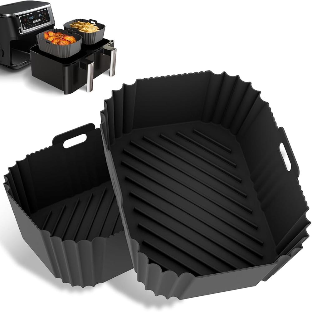 2 шт. Аксессуары для аэрофритюрницы для Ninja 9,5 л/10 кварт с двойным ящиком AF400 AF451 DZ401 DZ550 DZ302/Tower T17088 Силиконовые вкладыши для аэрофритюрницы
2 шт. Аксессуары для аэрофритюрницы для Ninja 9,5 л/10 кварт с двойным ящиком AF400 AF451 DZ401 DZ550 DZ302/Tower T17088 Силиконовые вкладыши для аэрофритюрницы