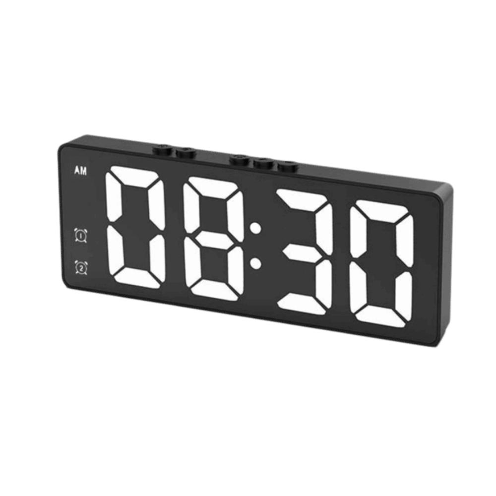 Sound Control LED Mirror Clock Adjustable Brightness Electronic LED Clock Bedside Use чорний
Sound Control LED Mirror Clock Adjustable Brightness Electronic LED Clock Bedside Use чорний