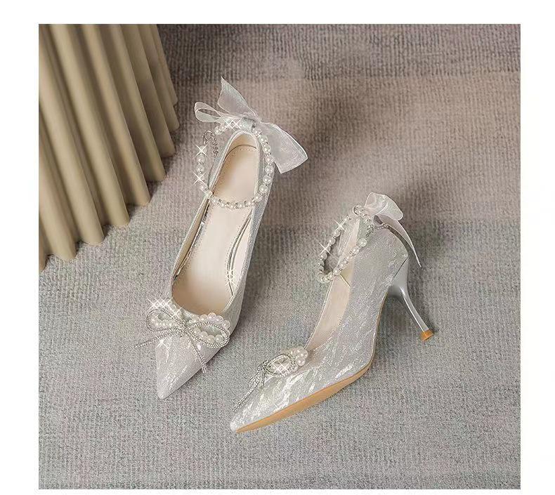 Свадебные босоножки на серебристой шпильке 2024 с бантом - Маленькие туфли французской принцессы, увеличивающие рост 39
Свадебные босоножки на серебристой шпильке 2024 с бантом - Маленькие туфли французской принцессы, увеличивающие рост 39