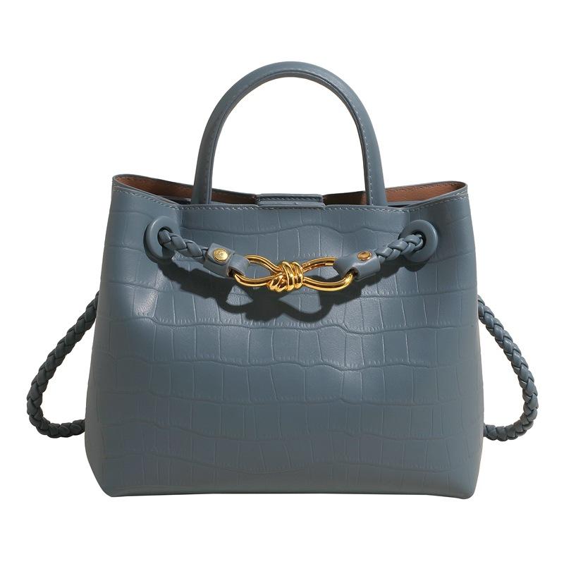 Ретро новая сумка с каменным узором большая вместимость легкая роскошная сумка-мессенджер женская модная универсальная сумка через плечо синий