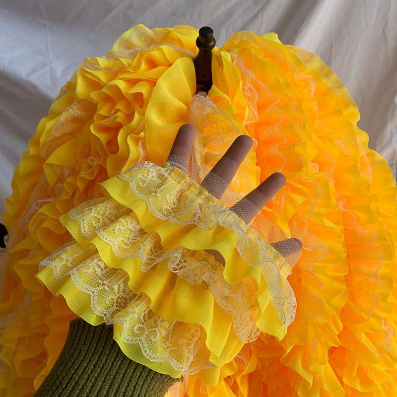 13cm Wide New 3-Layers 3D Pleated Lace Ruffle Trim Fluffy Dress Pettiskirt Curtains Splicing Cloth Sewing Decoration 1 Yard 1 Yard
13cm Wide New 3-Layers 3D Pleated Lace Ruffle Trim Fluffy Dress Pettiskirt Curtains Splicing Cloth Sewing Decoration 1 Yard 1 Yard