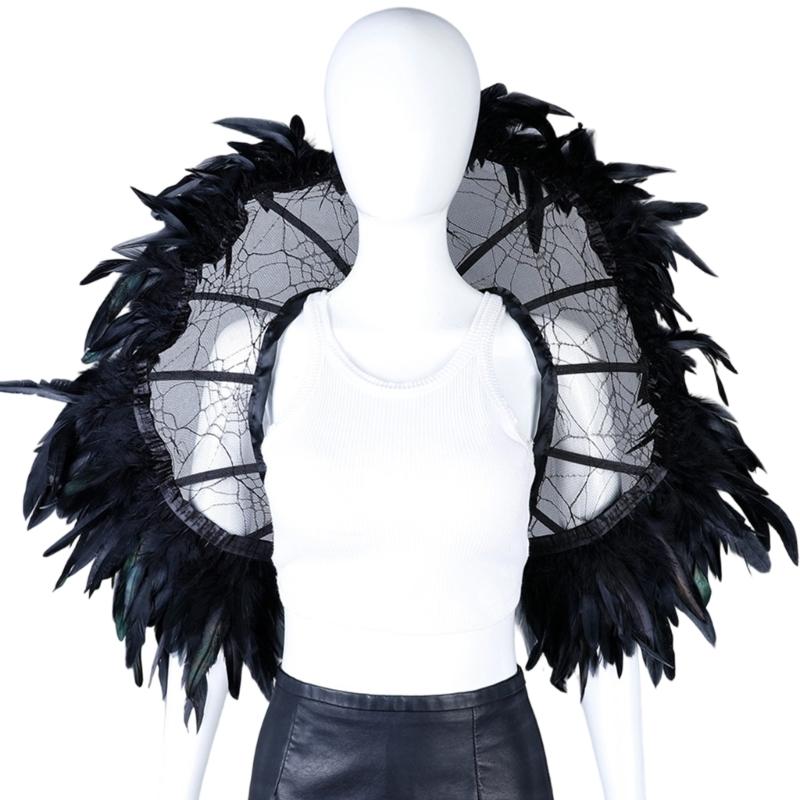 Elegant Dance Cape Shawl Feather Lace costume Accessory For Theater Performances And Comfortable Wear чорний
Elegant Dance Cape Shawl Feather Lace costume Accessory For Theater Performances And Comfortable Wear чорний