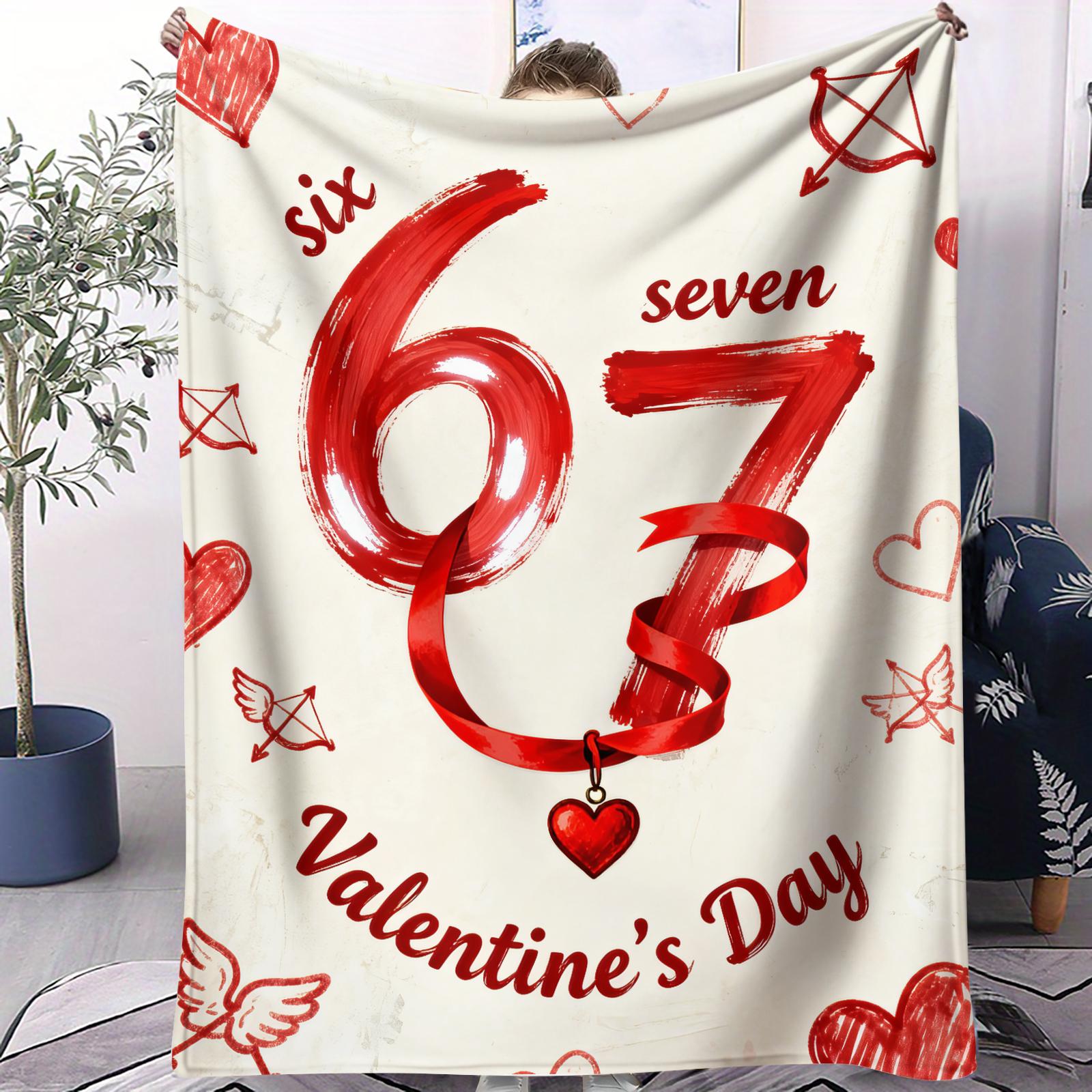 Number 67 Element Romantic Design Printed Flannel Blanket for Home Travel Soft Warm and Cozy Blanket Cozy Valentines Day Gift 75x100cm (30x40inch)
Number 67 Element Romantic Design Printed Flannel Blanket for Home Travel Soft Warm and Cozy Blanket Cozy Valentines Day Gift 75x100cm (30x40inch)