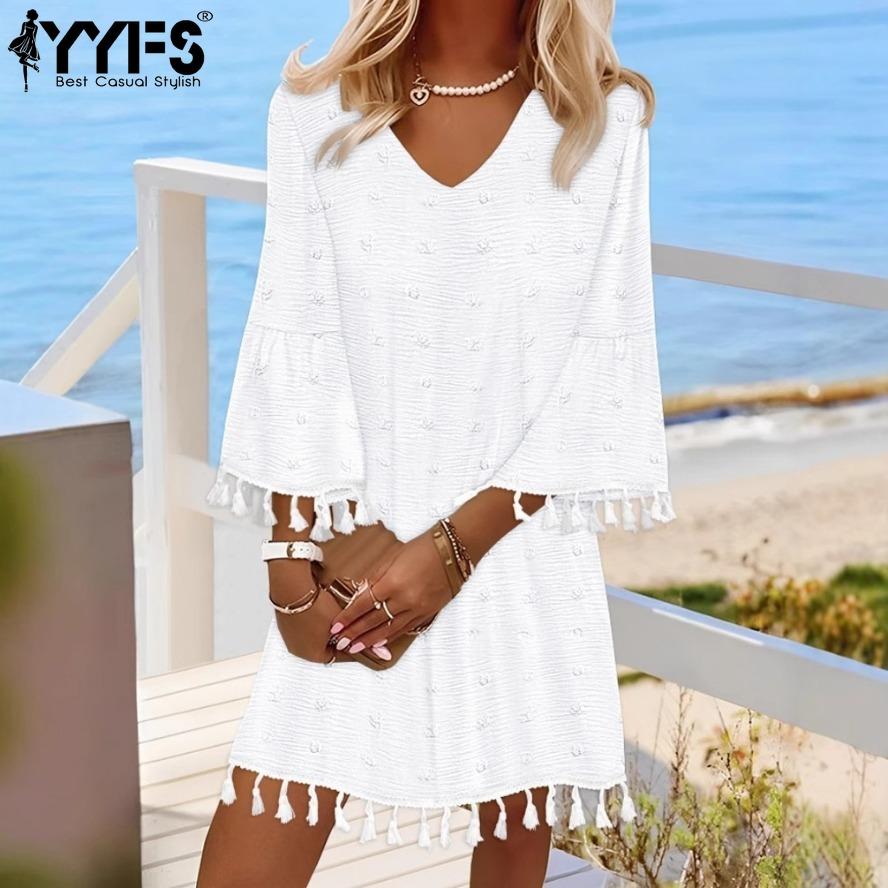 YYFS Women s Fashion Summer Spring Solid Color Print 3/4 Sleeves V-Neck Loose Waistline Casual Dresses XXL помаранчевий
YYFS Women s Fashion Summer Spring Solid Color Print 3/4 Sleeves V-Neck Loose Waistline Casual Dresses XXL помаранчевий