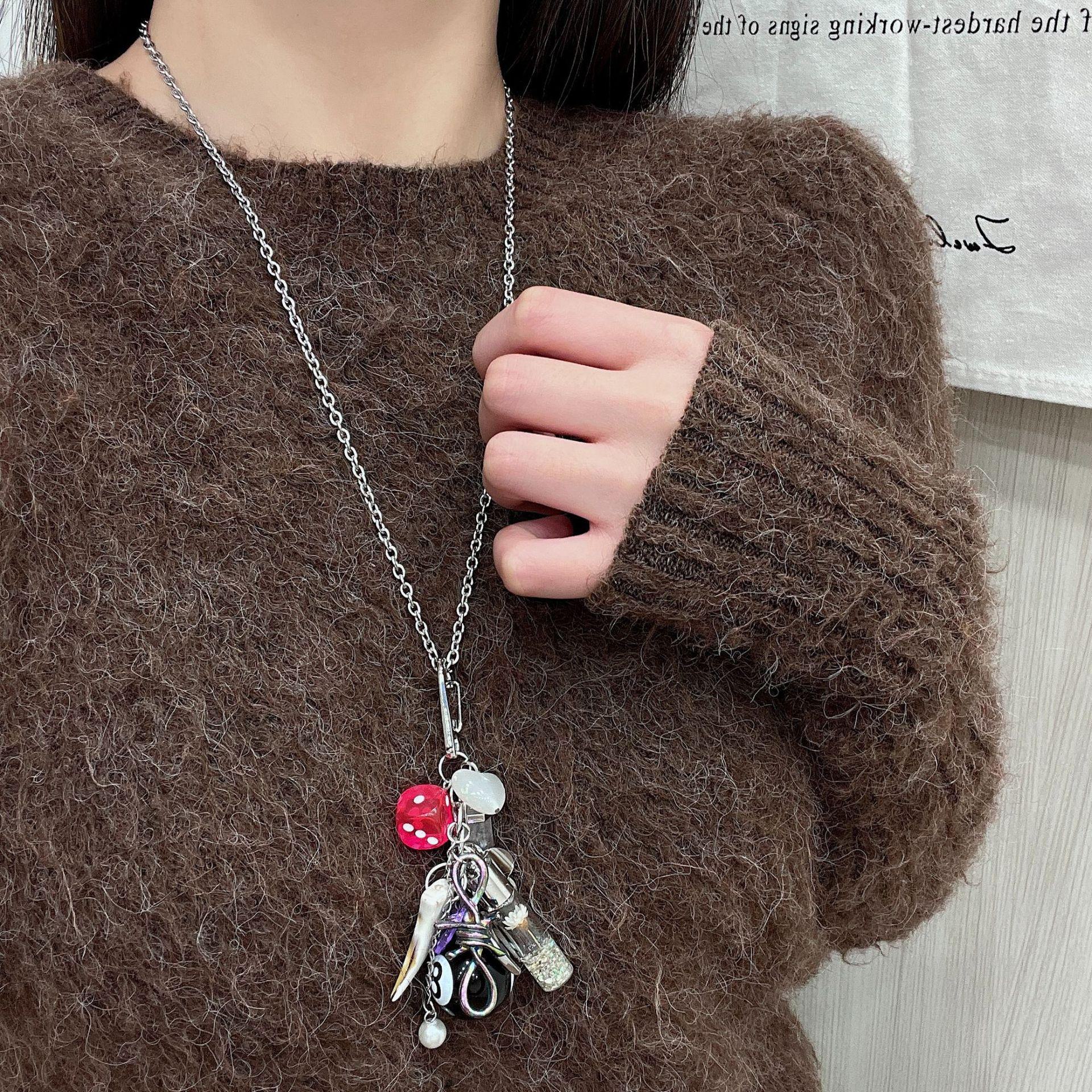 Корейское ожерелье с подвеской в виде кристалла и брелока для свитера из нескольких элементов Model N0985 Billiards Multi-element Necklace
Корейское ожерелье с подвеской в виде кристалла и брелока для свитера из нескольких элементов Model N0985 Billiards Multi-element Necklace