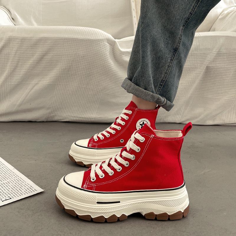 Новые женские парусиновые кеды с высоким верхом 2025 года: Повышающие рост, на толстой подошве, универсальные, повседневные спортивные кроссовки на весну/лето 40 красный
Новые женские парусиновые кеды с высоким верхом 2025 года: Повышающие рост, на толстой подошве, универсальные, повседневные спортивные кроссовки на весну/лето 40 красный