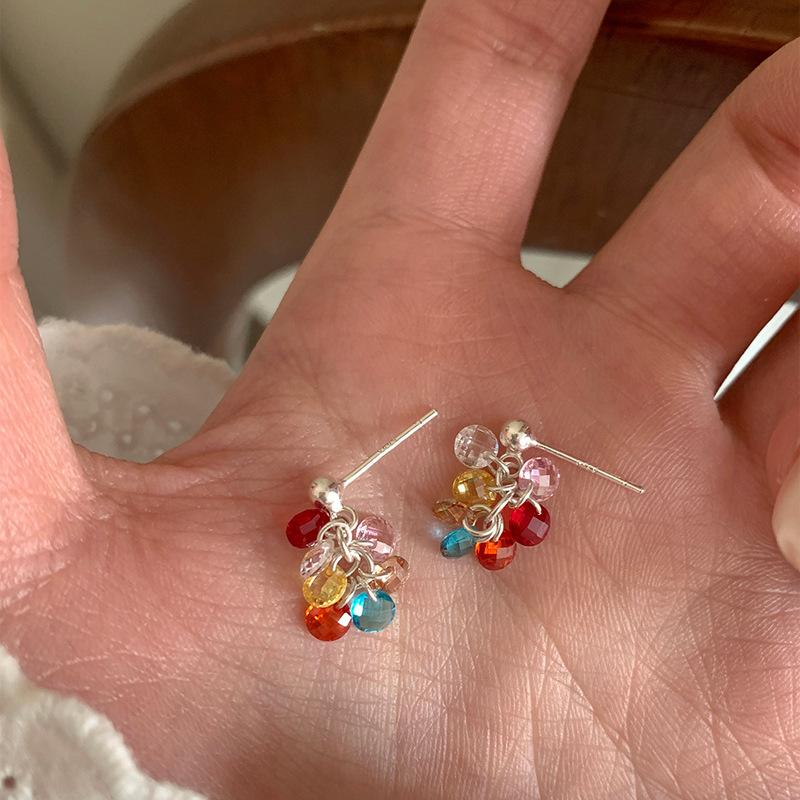 Stained glass beaded tassel earrings, sweet stud earrings, light luxury, high-end sense, fashionable and versatile earrings, women
Stained glass beaded tassel earrings, sweet stud earrings, light luxury, high-end sense, fashionable and versatile earrings, women