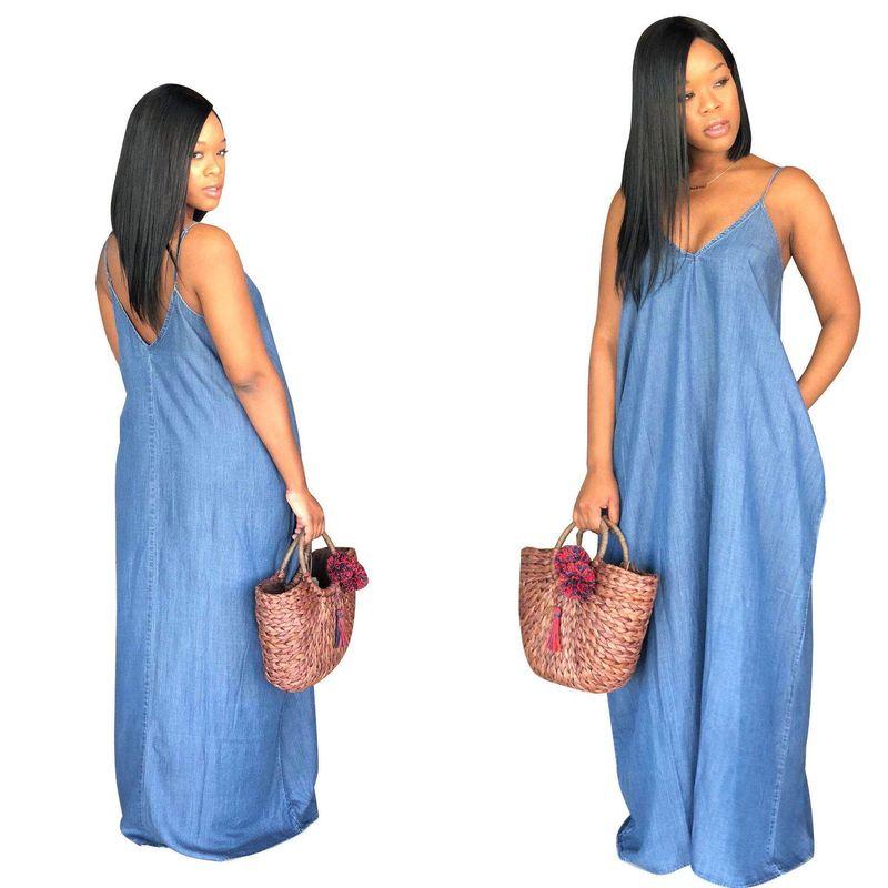 Plus Size 2018 Amazon Standard Size European and American Cross-Border Fashion Loose Denim Skirt Women s Casual One-Piece Dress Blue XXL
Plus Size 2018 Amazon Standard Size European and American Cross-Border Fashion Loose Denim Skirt Women s Casual One-Piece Dress Blue XXL