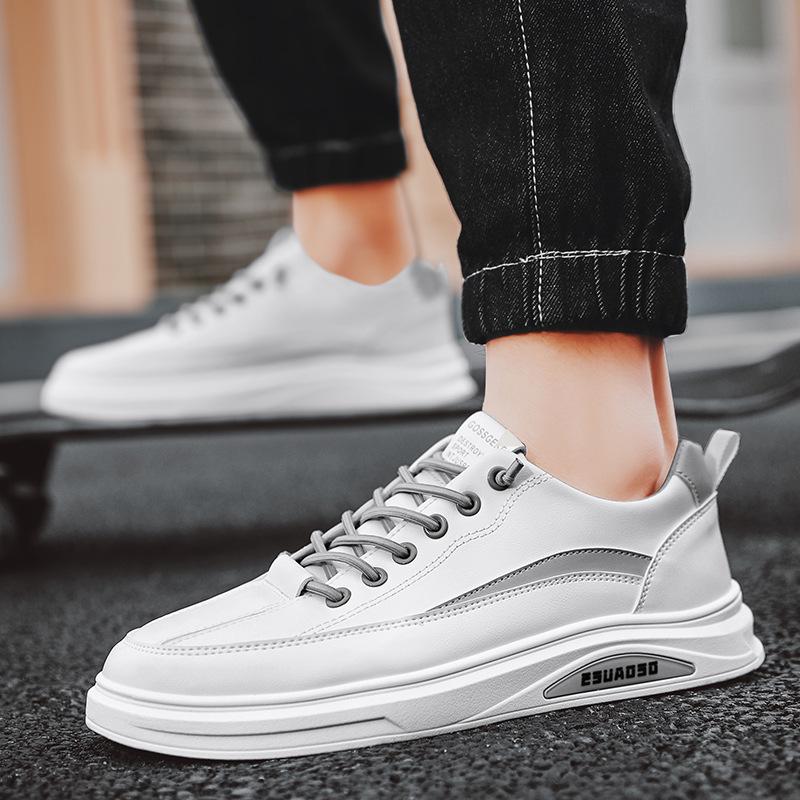 Men s Colorblock Casual Low-Top Leather Skate Shoes - White Slip-On for Outdoor Sports 43 білий/хакі
Men s Colorblock Casual Low-Top Leather Skate Shoes - White Slip-On for Outdoor Sports 43 білий/хакі