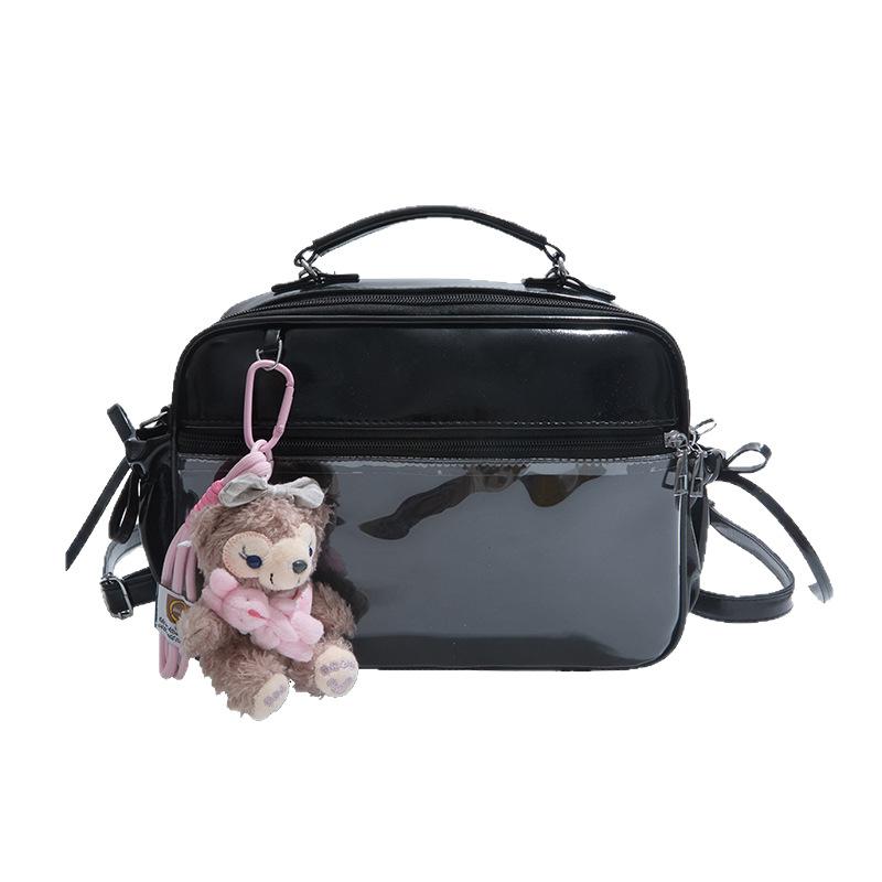 Прозрачный рюкзак большой вместимости Новая сумочка Универсальная сумка через плечо no pendant чёрный
Прозрачный рюкзак большой вместимости Новая сумочка Универсальная сумка через плечо no pendant чёрный