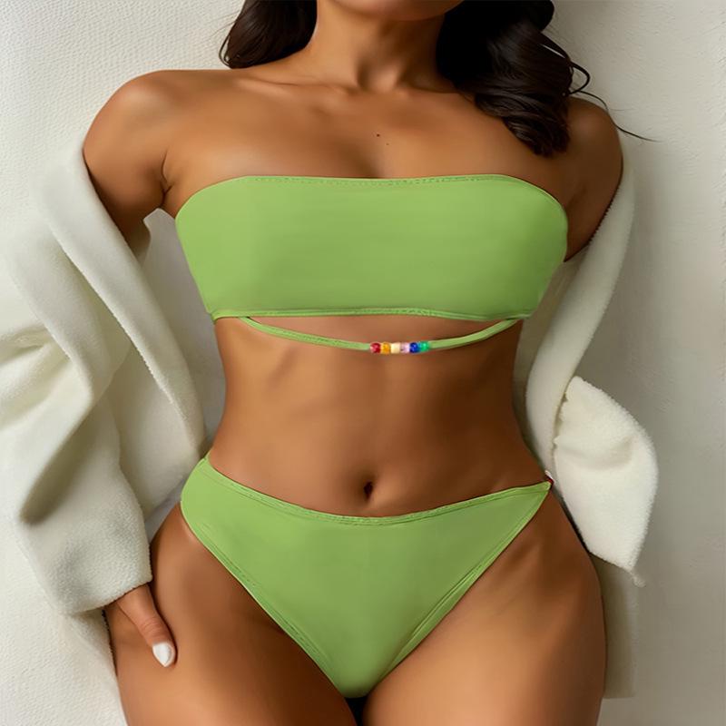 Huludao 2024 European American Bandeau Triangle Bikini - Women s Sexy Split Beach Swimsuit Large флуоресцентный зеленый
Huludao 2024 European American Bandeau Triangle Bikini - Women s Sexy Split Beach Swimsuit Large флуоресцентный зеленый