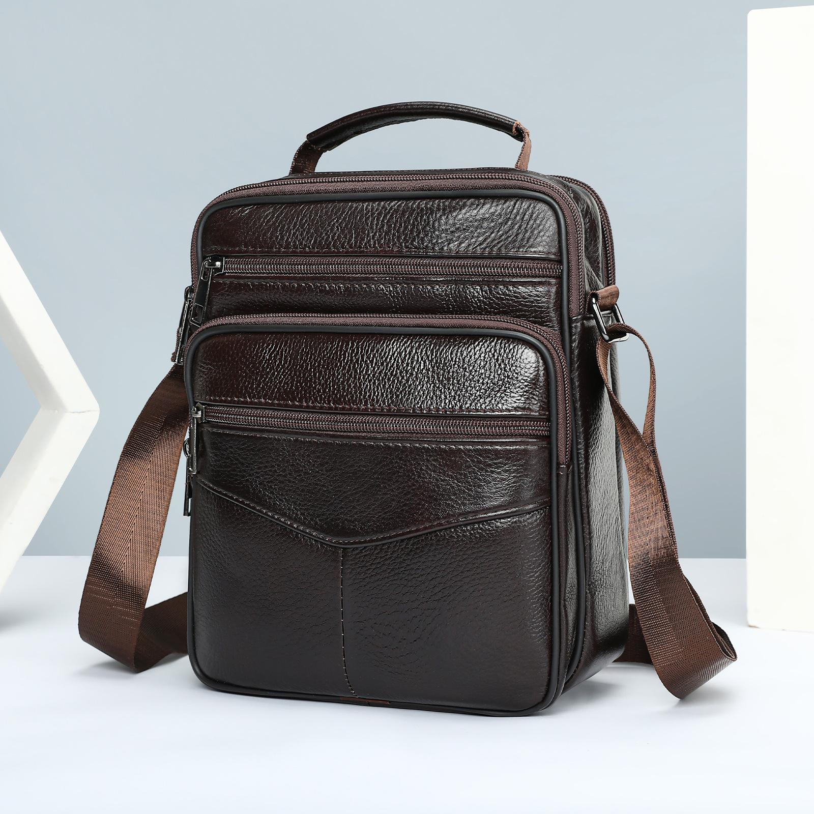 Leather Men s Crossbody Bag, Cowhide Outdoor Portable Shoulder Bag, Multi-functional Single-shoulder Bag кавовий
Leather Men s Crossbody Bag, Cowhide Outdoor Portable Shoulder Bag, Multi-functional Single-shoulder Bag кавовий