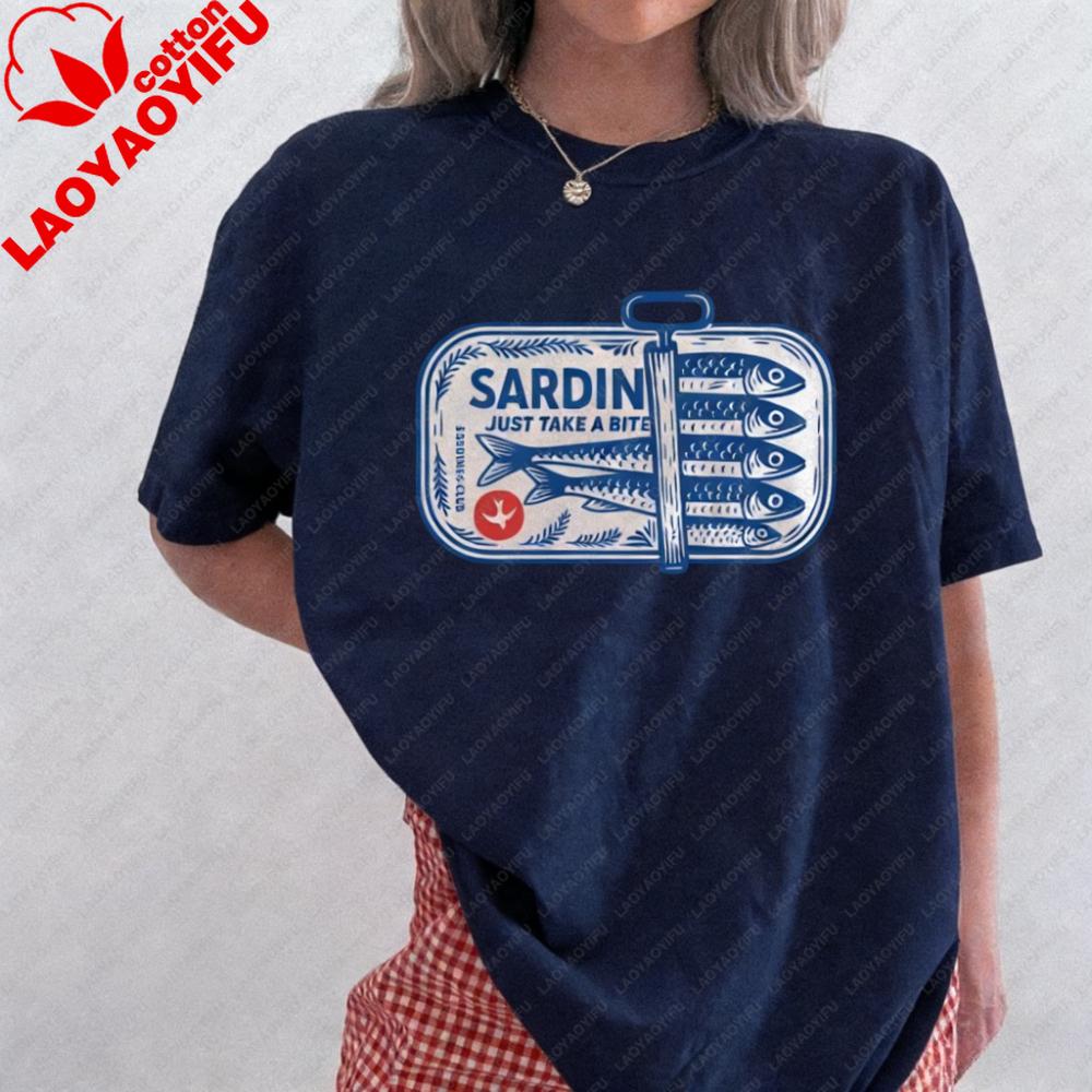 Vintage Sardines Cotton TShirt Retro Fish Tattoo Graphic Tee for Unisex Women Trendy Aesthetic Top Funny Unisex Tee Foodie Shirt S
Vintage Sardines Cotton TShirt Retro Fish Tattoo Graphic Tee for Unisex Women Trendy Aesthetic Top Funny Unisex Tee Foodie Shirt S