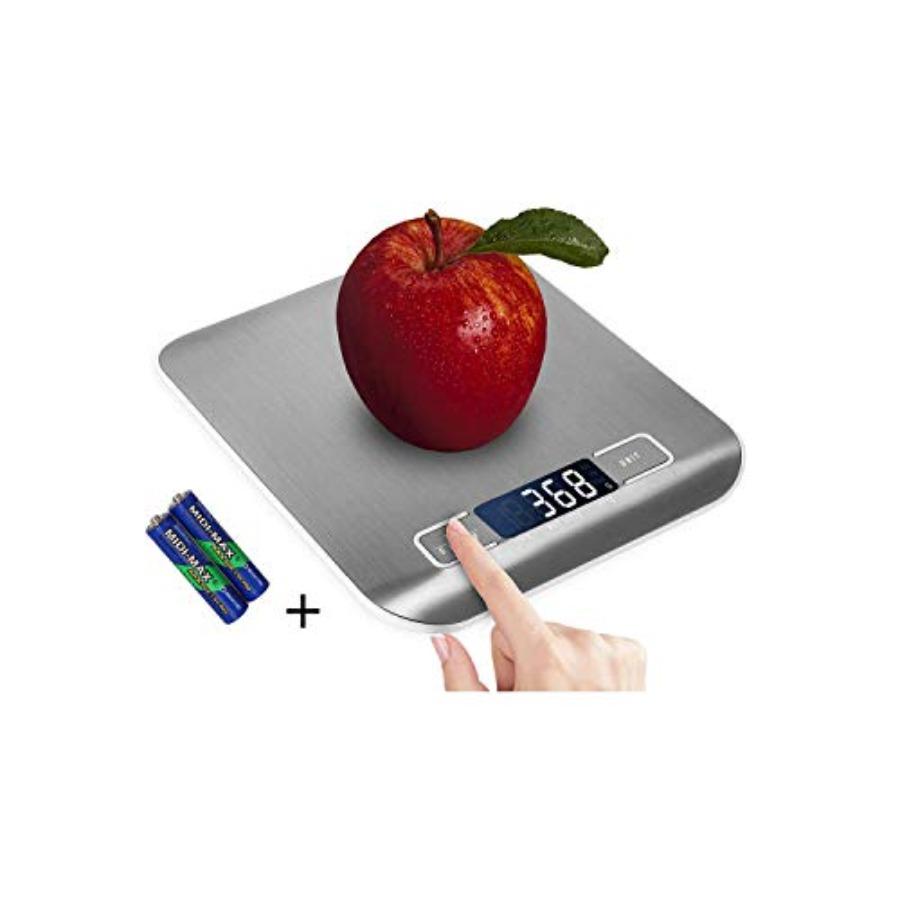 Digital Kitchen Scale for Meat Baking Weight 1g-5KG Silver Stainless Steel Anti-Fingerprint with Accuracy LCD Display Unit Gram United States
Digital Kitchen Scale for Meat Baking Weight 1g-5KG Silver Stainless Steel Anti-Fingerprint with Accuracy LCD Display Unit Gram United States