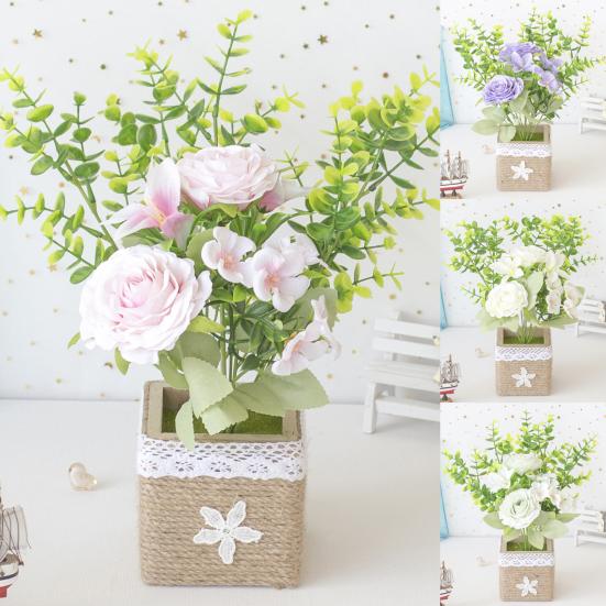 Exquisite Faux Silk Practical No Water Need Faux Silk Simulation Pot Plants Fake Flowers Pot
Exquisite Faux Silk Practical No Water Need Faux Silk Simulation Pot Plants Fake Flowers Pot