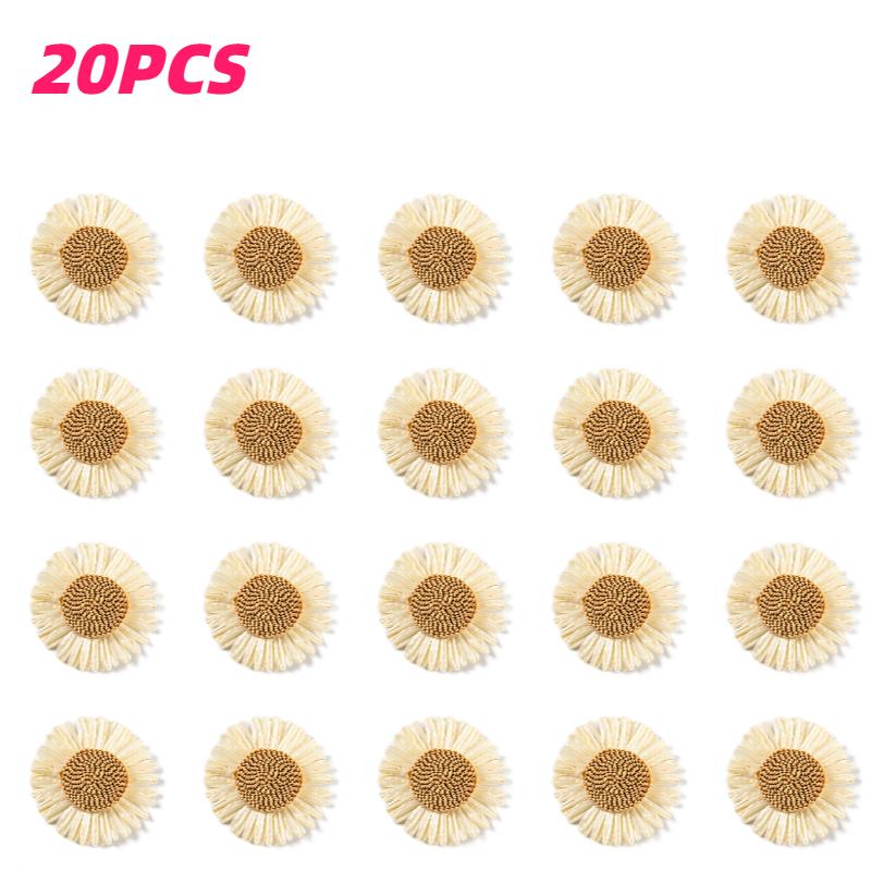20PCS Raffia PP Grass Crafts Featuring Sunflowers and Daisies for Like Beach Hats Clothing Curtain Tie Earring Accessories Decor
20PCS Raffia PP Grass Crafts Featuring Sunflowers and Daisies for Like Beach Hats Clothing Curtain Tie Earring Accessories Decor