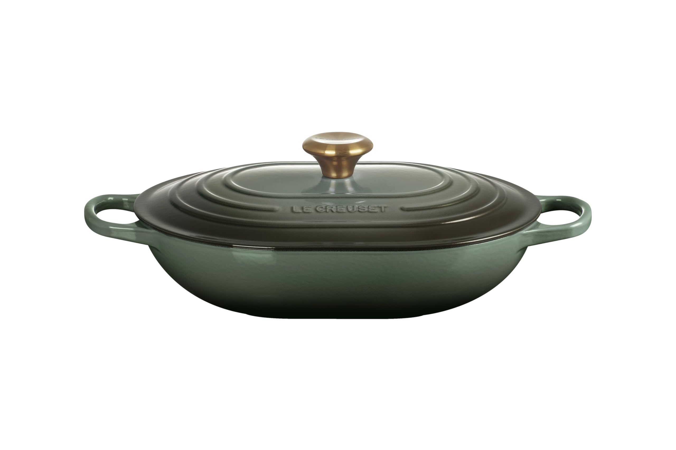 Le Creuset Signature Oblong Marmite 31 cm thyme Gas IH Oven Dishwasher Compatible
Le Creuset Signature Oblong Marmite 31 cm thyme Gas IH Oven Dishwasher Compatible
