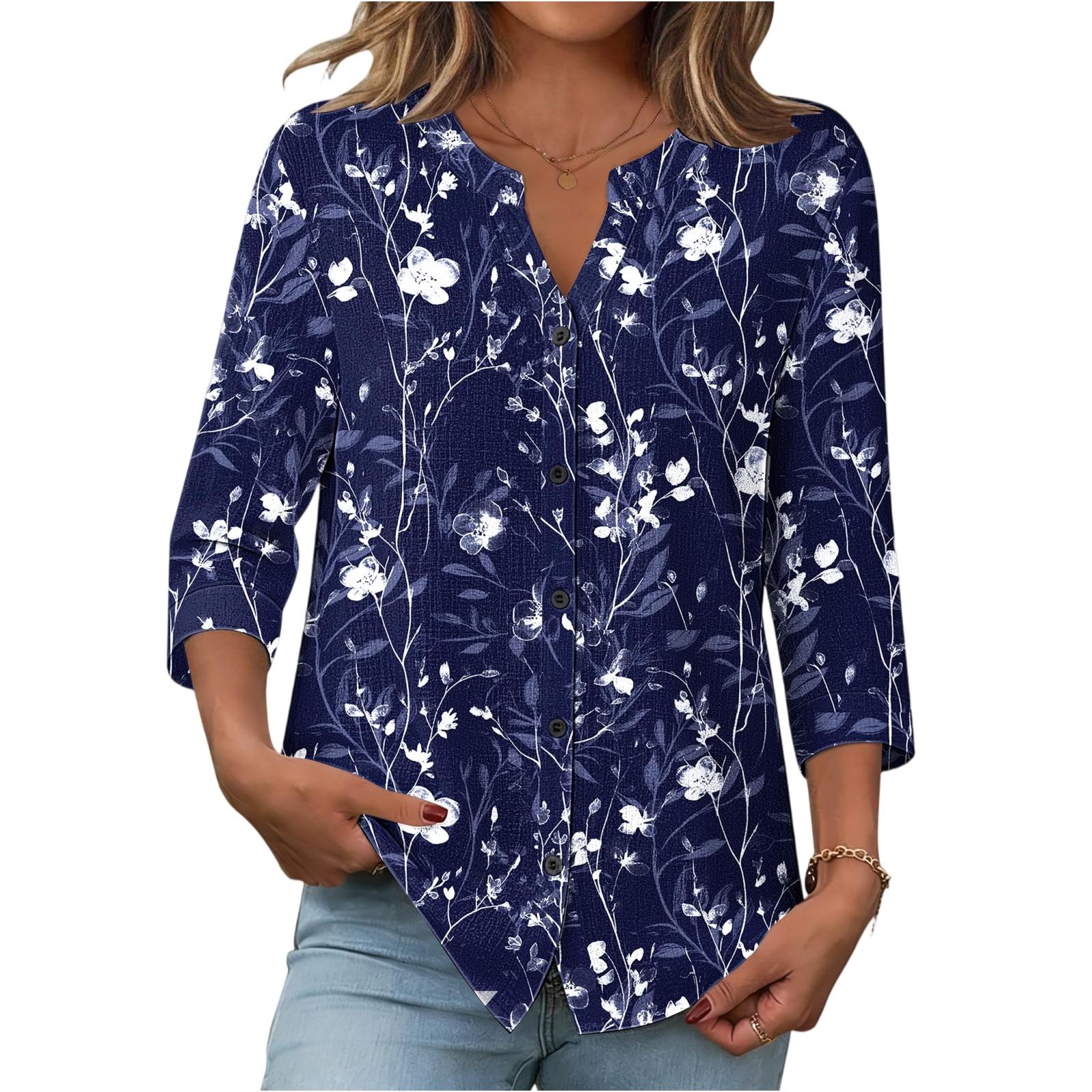 Women s Fashionable Casual Vintage Printed Blouse XL Темно-синій
Women s Fashionable Casual Vintage Printed Blouse XL Темно-синій