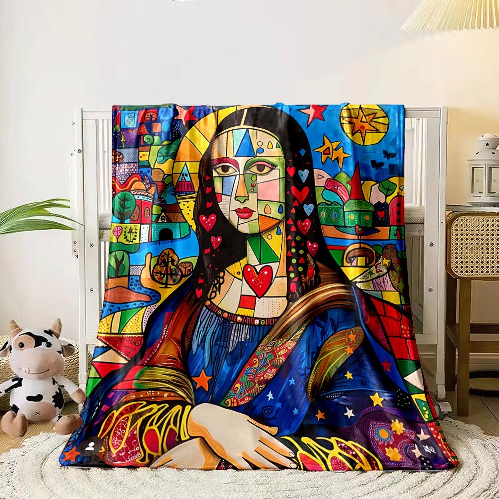Colorful cubism-inspired portrait blended with hearts, stars, and patterns. for all seasons blanket lunch break throw gift 80cm x 120cm
Colorful cubism-inspired portrait blended with hearts, stars, and patterns. for all seasons blanket lunch break throw gift 80cm x 120cm