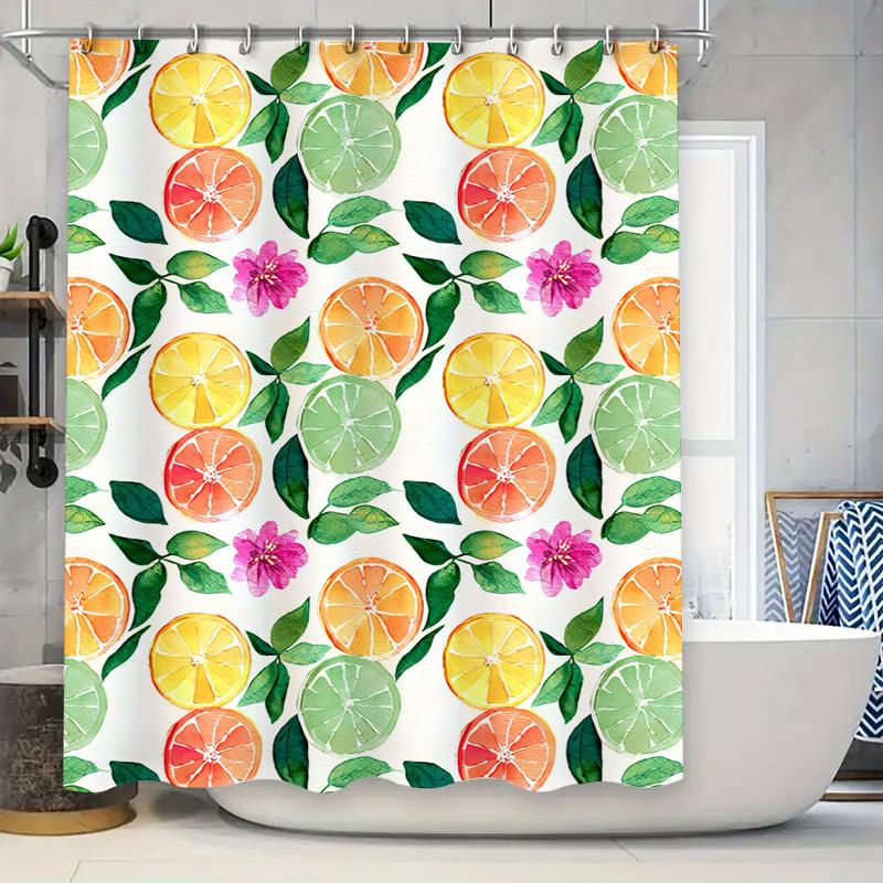Brightly Colored Citrus Fruit Shower Curtain Set for Bathroom Decor Orange Slice Design Pattern Print Waterproof Fabric 72 inche 90x180cm
Brightly Colored Citrus Fruit Shower Curtain Set for Bathroom Decor Orange Slice Design Pattern Print Waterproof Fabric 72 inche 90x180cm