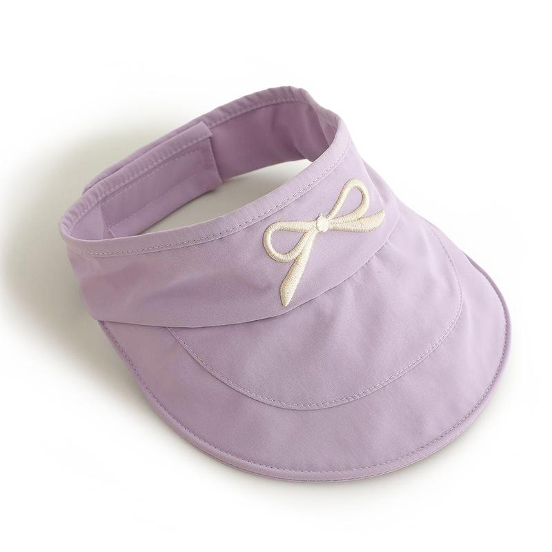 Детская солнцезащитная шляпа летняя уличная шляпа с открытым верхом защита от УФ-лучей дышащая детская шляпа от солнца с широкими полями фиолетовый