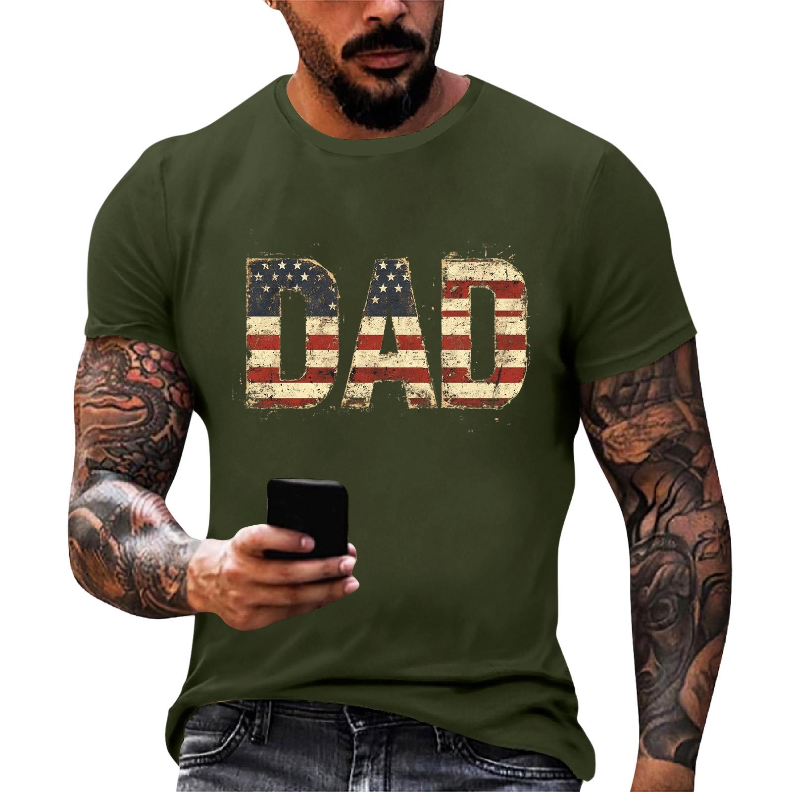 Men s Loose Fit Short Sleeve T Shirt Patriotic Dad Print Casual Summer Daily Wear Top for Father s Day and Independence Day XXL
Men s Loose Fit Short Sleeve T Shirt Patriotic Dad Print Casual Summer Daily Wear Top for Father s Day and Independence Day XXL