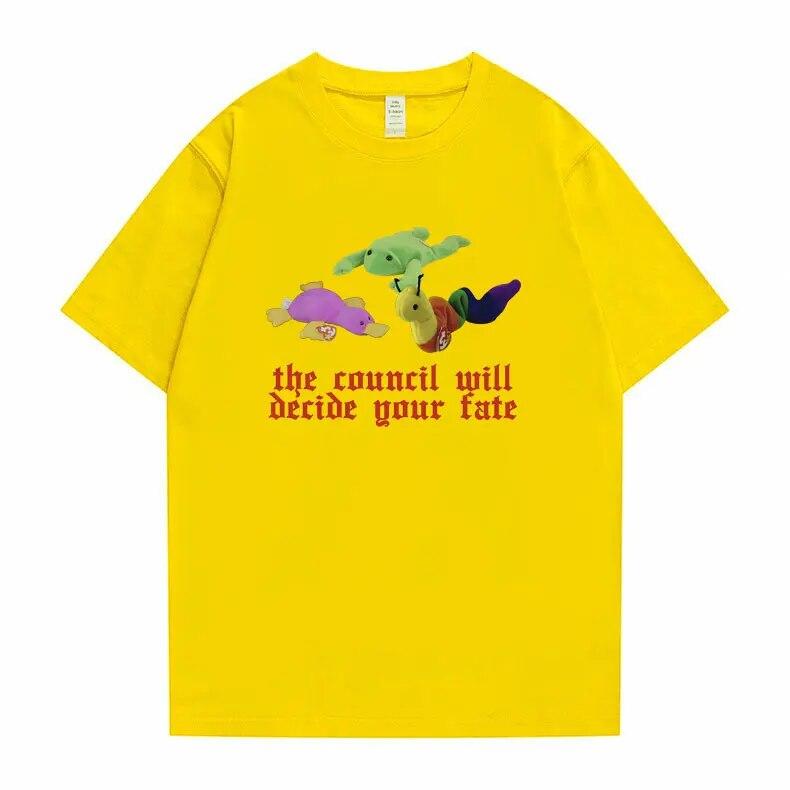 Забавная необычная футболка «Совет решит вашу судьбу», женская футболка унисекс, мягкая хлопковая пародийная футболка с мемами, топы унисекс, футболки 4XL
Забавная необычная футболка «Совет решит вашу судьбу», женская футболка унисекс, мягкая хлопковая пародийная футболка с мемами, топы унисекс, футболки 4XL