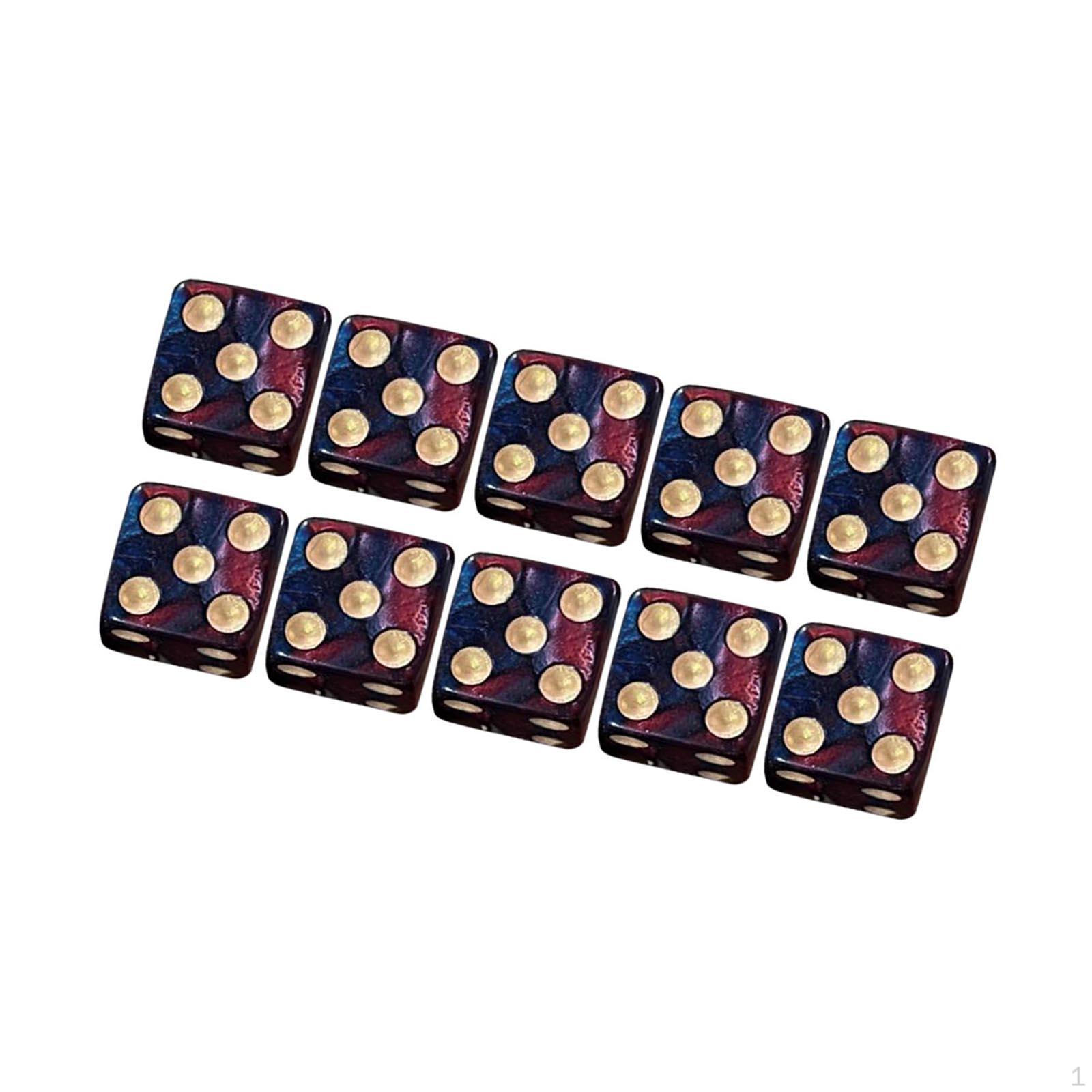 6 Sided Set of 10 Party Toys Opaque 16mm D6 for Board Game RPG Role Playing
6 Sided Set of 10 Party Toys Opaque 16mm D6 for Board Game RPG Role Playing