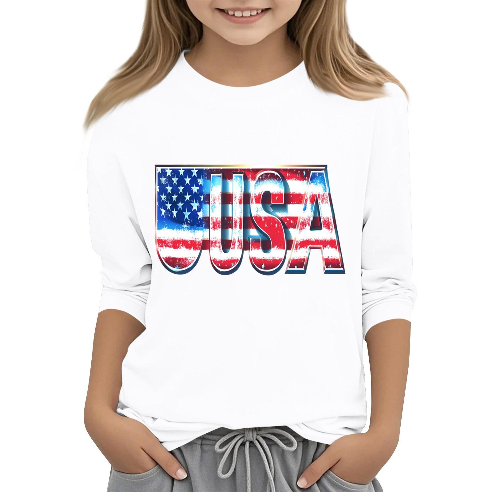 Детская повседневная футболка с круглым вырезом и принтом «День независимости» с рукавом 3/4 160 белый
Детская повседневная футболка с круглым вырезом и принтом «День независимости» с рукавом 3/4 160 белый