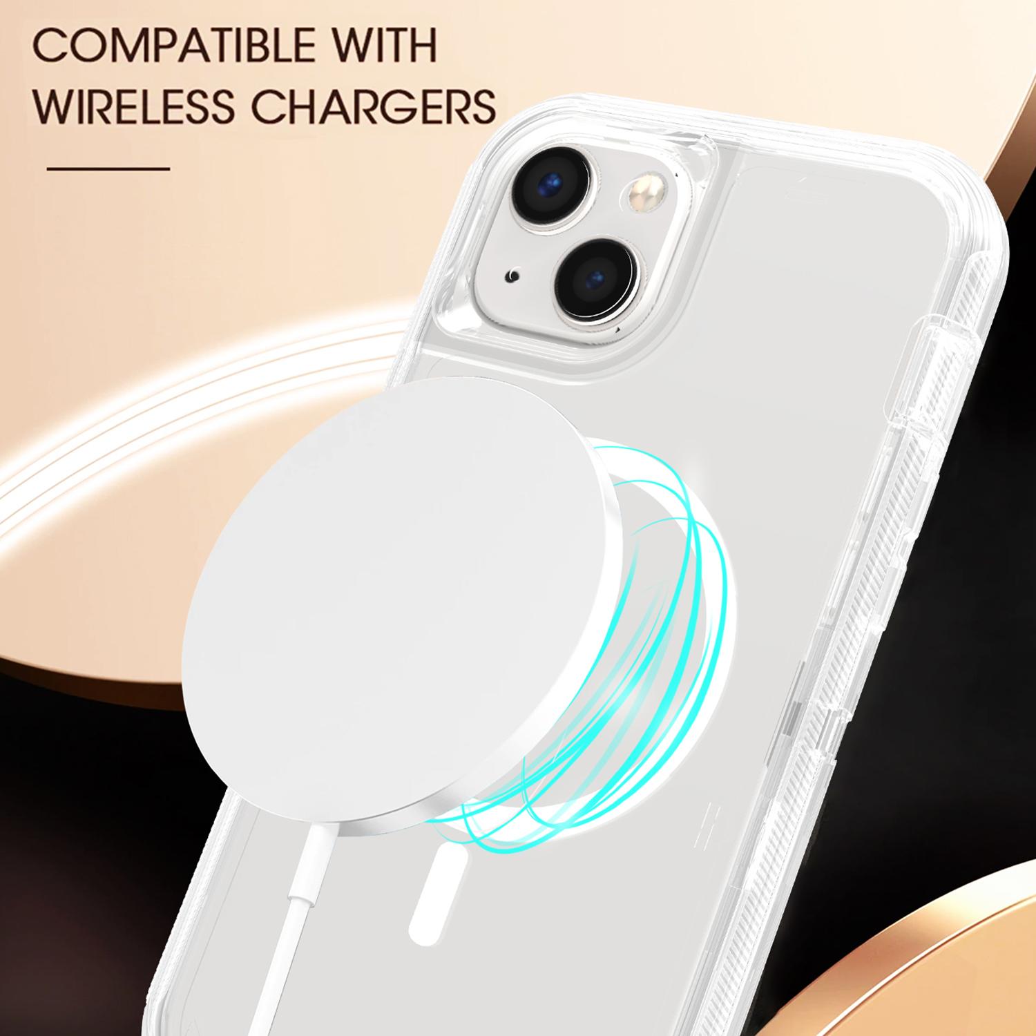 For iPhone 15 Case Compatible with MagSafe Shockproof TPU+PC Phone Back Cover Transparent Blue
For iPhone 15 Case Compatible with MagSafe Shockproof TPU+PC Phone Back Cover Transparent Blue