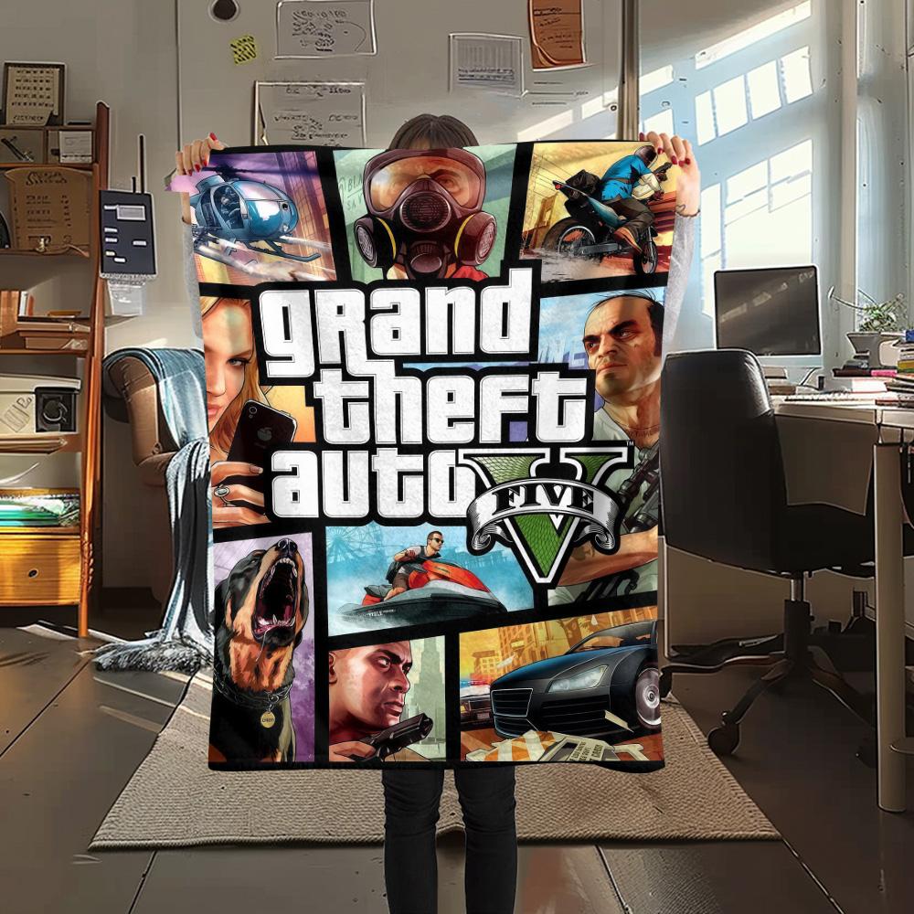 GTA Print FlAannel Blanket, High quality Comfortable for All Seasons, Home Decor, Warmth and Comfort 80cm x 120cm
GTA Print FlAannel Blanket, High quality Comfortable for All Seasons, Home Decor, Warmth and Comfort 80cm x 120cm