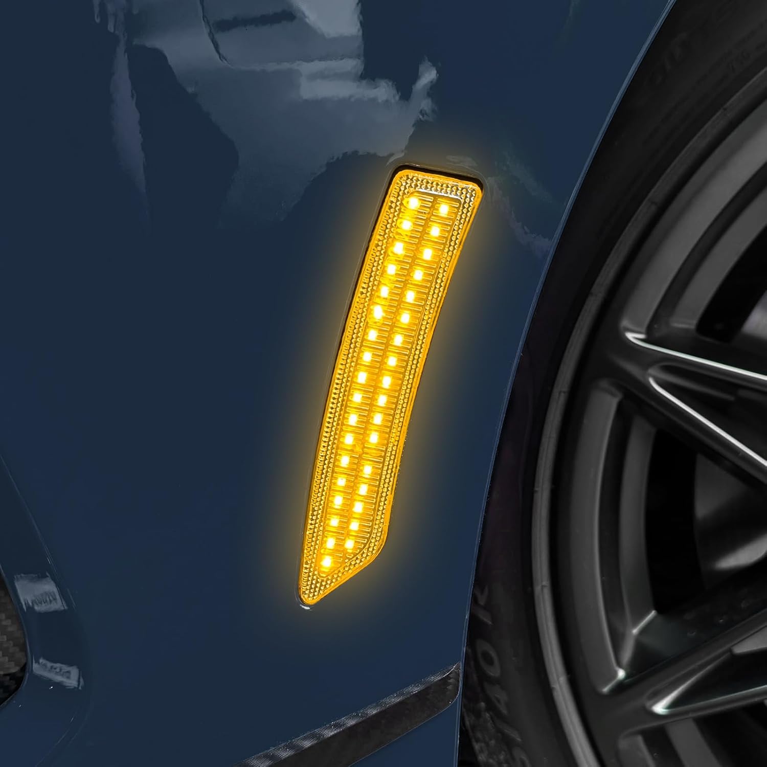 KUNGKIC For Ford Mustang 2024 2025 LED Turn Signal Brake Parking Side Marker Light Daytime Running Waterproof Sequential Blink Sport Style Extend 2PCS Clear Lens Amber Lig
KUNGKIC For Ford Mustang 2024 2025 LED Turn Signal Brake Parking Side Marker Light Daytime Running Waterproof Sequential Blink Sport Style Extend 2PCS Clear Lens Amber Lig
