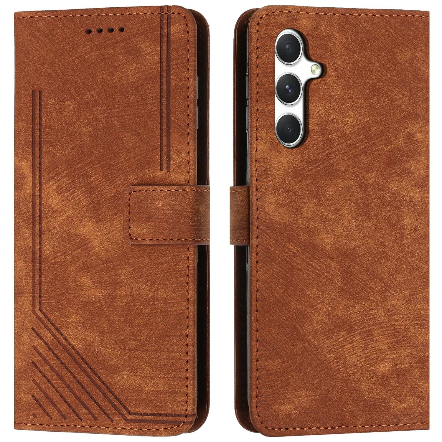 For Samsung Galaxy A36 5G Case Imprinted Lines Leather Phone Cover Folding Stand Brown
For Samsung Galaxy A36 5G Case Imprinted Lines Leather Phone Cover Folding Stand Brown
