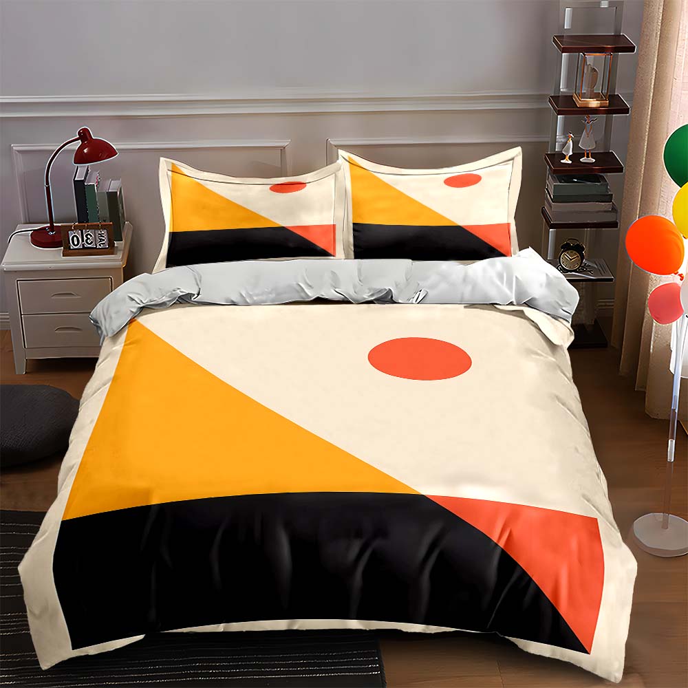 Geometric color blocks Bedding Duvet cover sets Duvet covers Pillowcases gifts (1 * Duvet Cover 2 * Pillowcases, without duvet insert) 135x200cm
Geometric color blocks Bedding Duvet cover sets Duvet covers Pillowcases gifts (1 * Duvet Cover 2 * Pillowcases, without duvet insert) 135x200cm