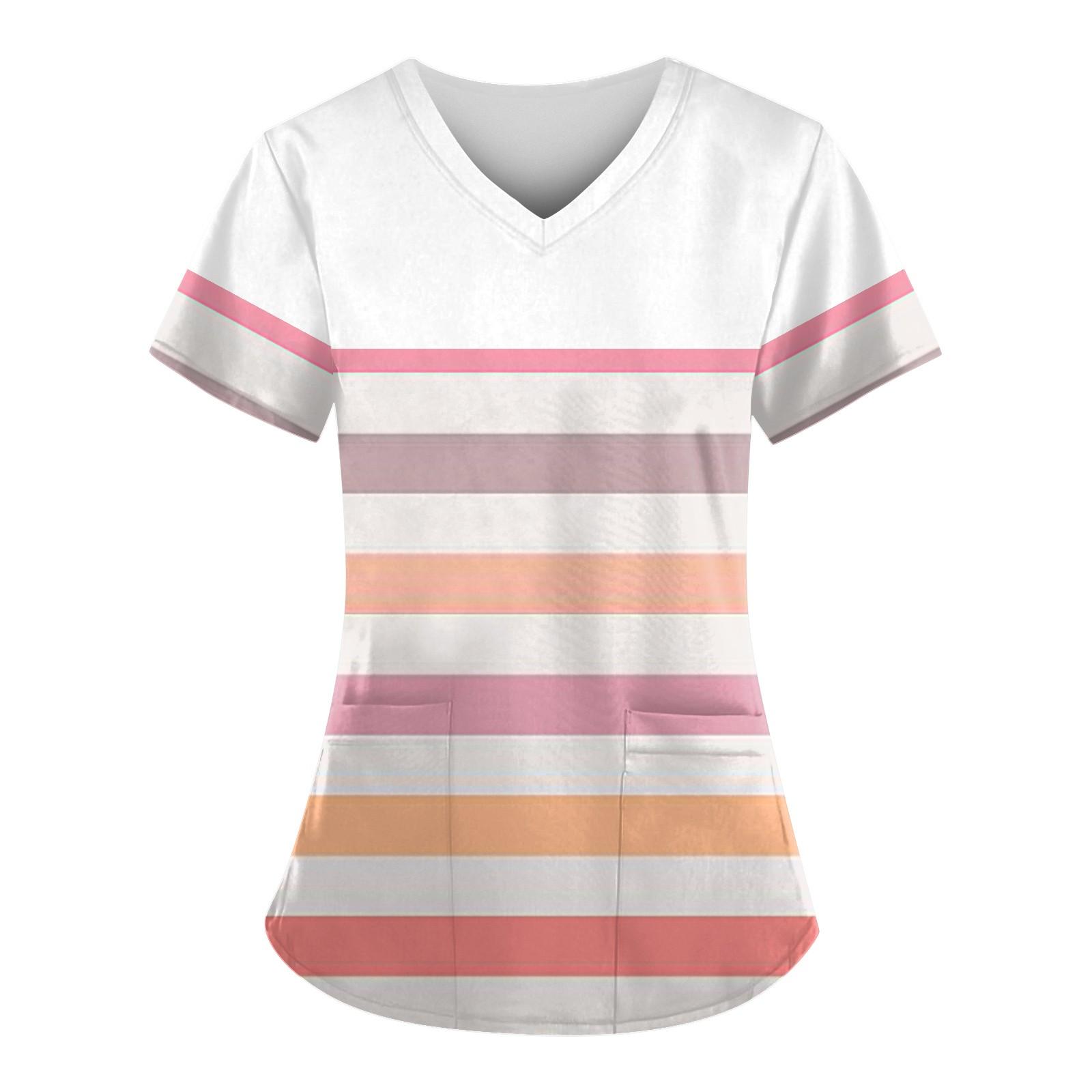 Женская мода, рабочая одежда с v-образным вырезом, короткими рукавами и карманами, топы с принтом, летние топы для женщин S
Женская мода, рабочая одежда с v-образным вырезом, короткими рукавами и карманами, топы с принтом, летние топы для женщин S