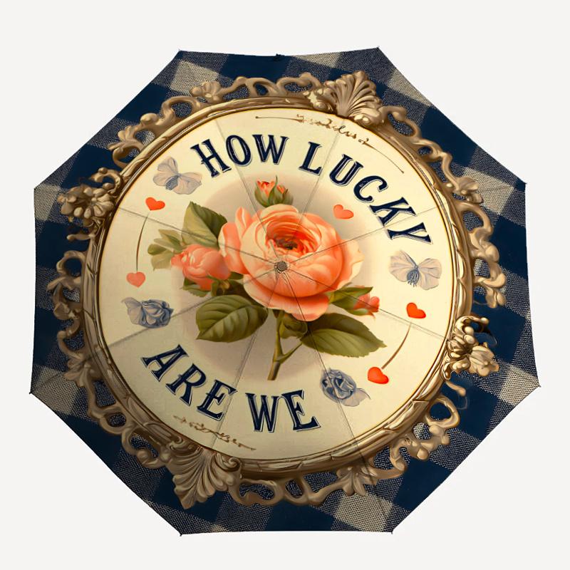 1pc Floral Decorative Plate Automatic Folding Umbrella - Compact 8-Rib Design, Durable Plastic & Iron, Festive Gift, Compact Umbrellan008
1pc Floral Decorative Plate Automatic Folding Umbrella - Compact 8-Rib Design, Durable Plastic & Iron, Festive Gift, Compact Umbrellan008