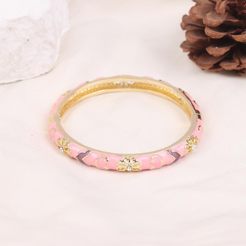 Vintage Enamel Flower Bracelet Ethnic Style Cloisonne Bangle Elegant Luxury Exquisite Bangles For Women Fashion Jewelry рожевий
Vintage Enamel Flower Bracelet Ethnic Style Cloisonne Bangle Elegant Luxury Exquisite Bangles For Women Fashion Jewelry рожевий