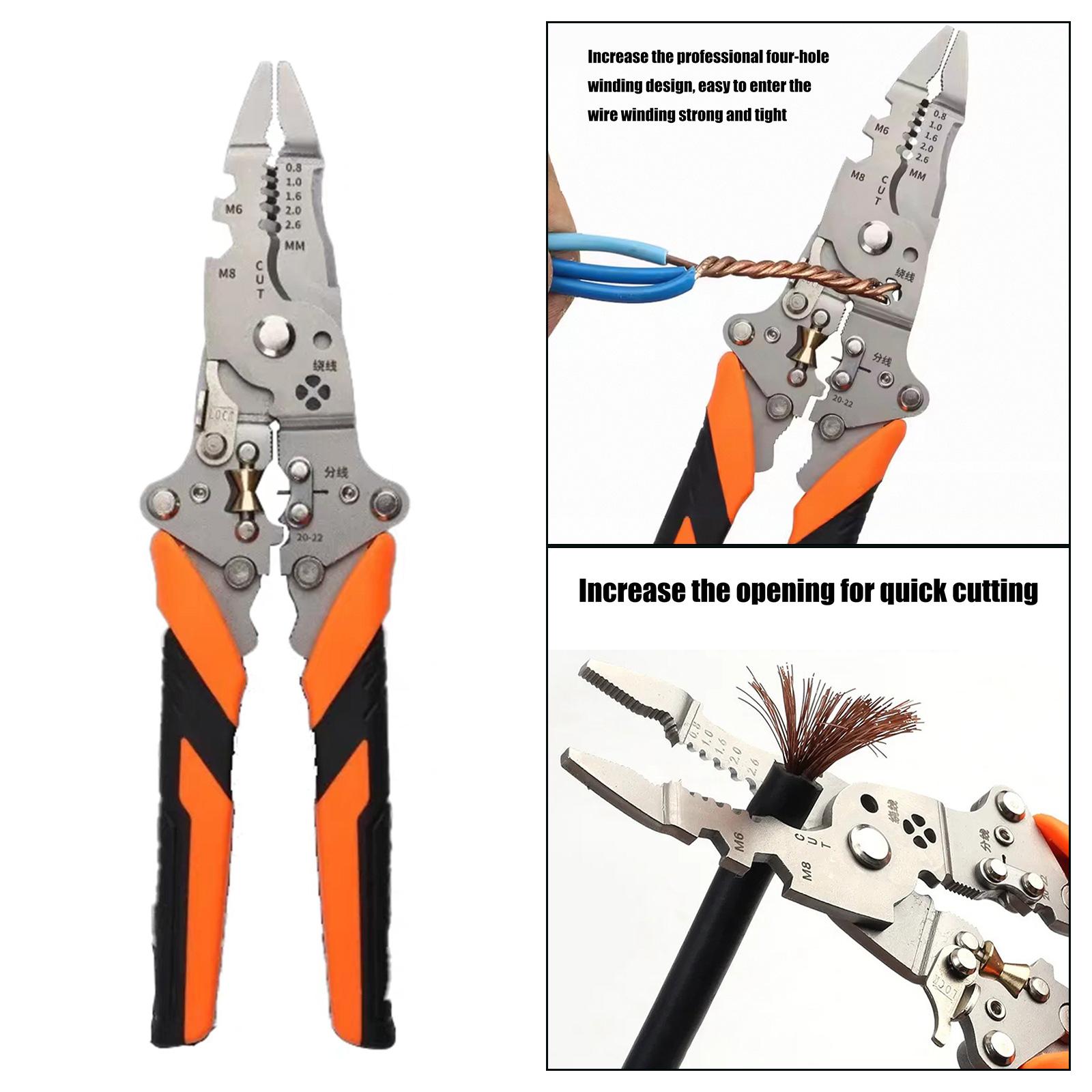 Multifunctional 14 In 1 Wire Stripper Tool Wire Repair Tool For Electricians With Folding Design And Ergonomic Handle
Multifunctional 14 In 1 Wire Stripper Tool Wire Repair Tool For Electricians With Folding Design And Ergonomic Handle