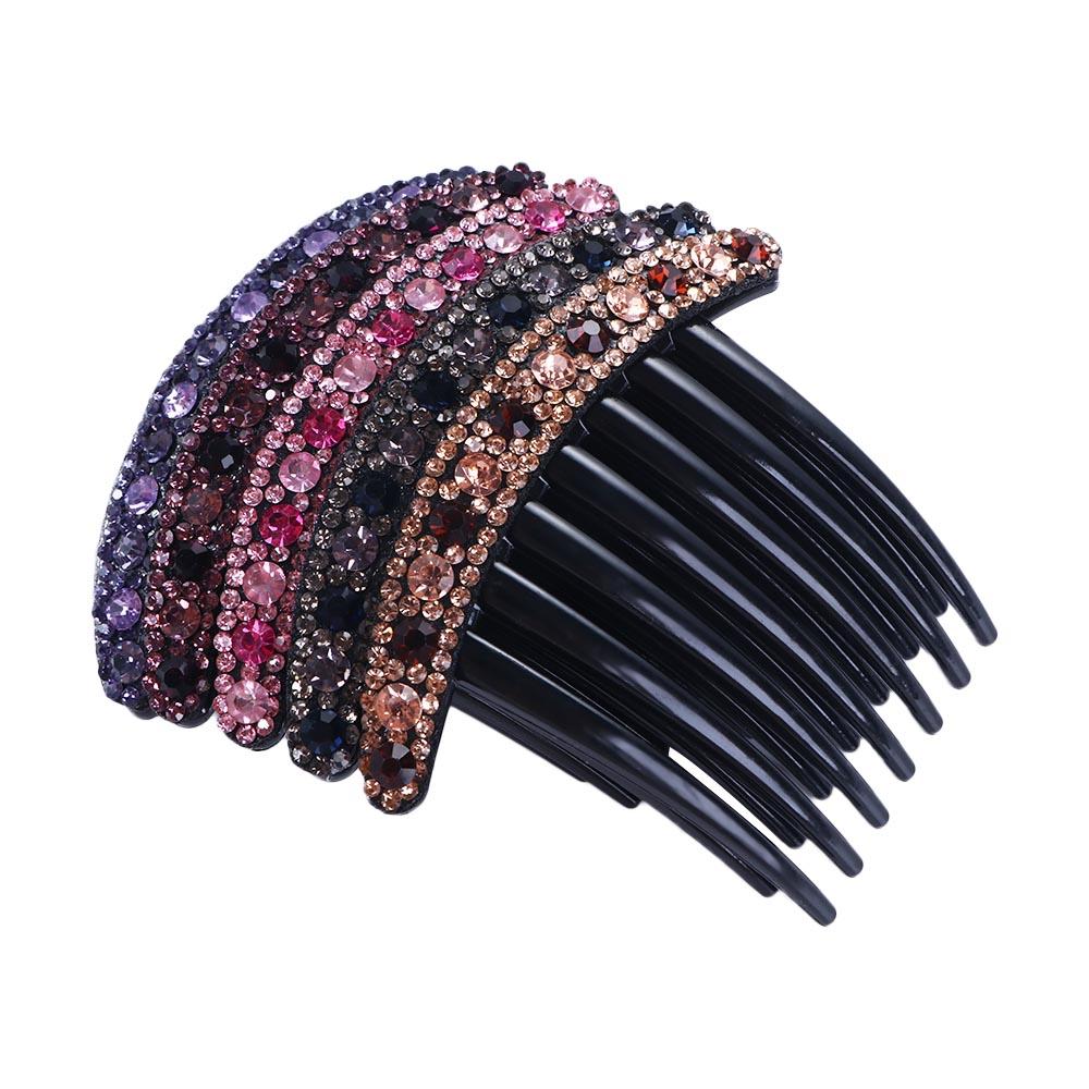 Colorful Temperament Korean Style Headwear Seven-tooth Comb Hair Accessories Rhinestone Hair Comb
Colorful Temperament Korean Style Headwear Seven-tooth Comb Hair Accessories Rhinestone Hair Comb